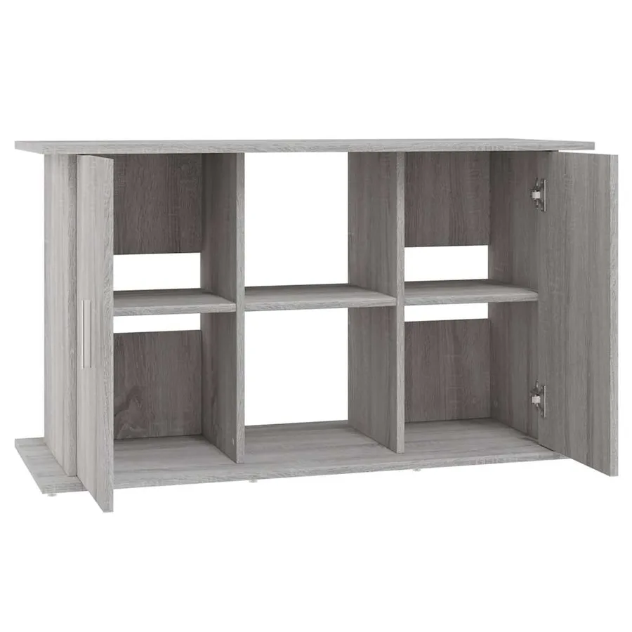 Support pour aquarium sonoma gris 101x41x58cm bois d'ingénierie - 6