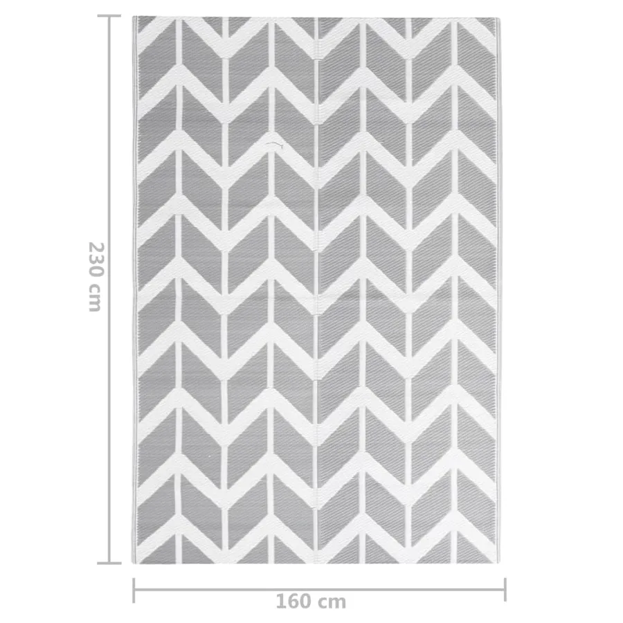 Tapis d'extérieur ARAKIL Gris 160x230 cm PP - 7