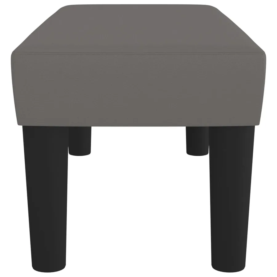 Banc Gris 70x30x30 cm Similicuir - 4