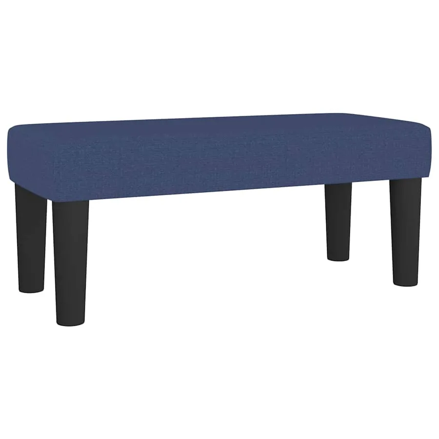 Banc Bleu 70x30x30 cm Tissu - 2