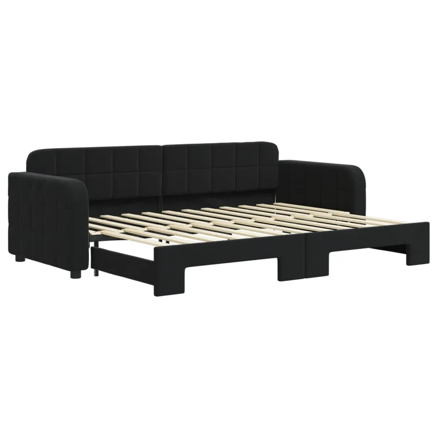 Lit de jour avec gigogne sans matelas 80x200 cm - 2