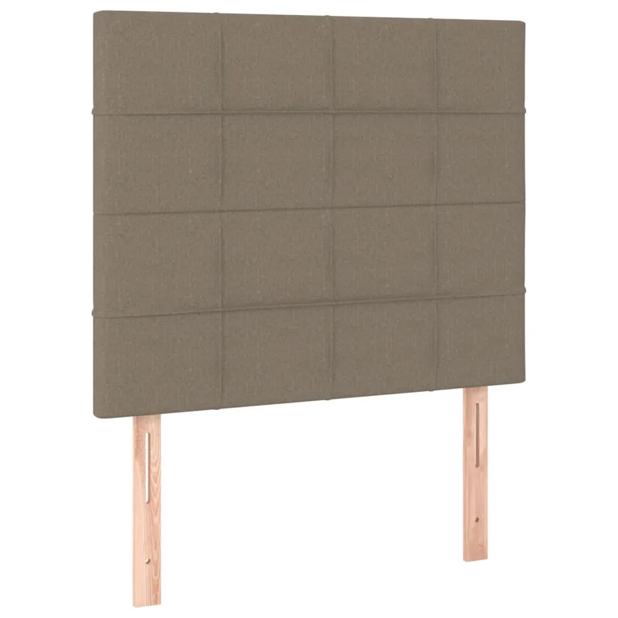 Cadre de lit sans matelas taupe 80x200 cm tissu - 9
