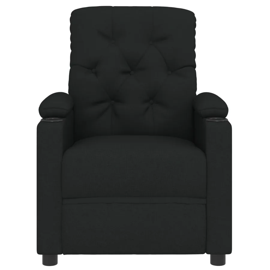 Fauteuil inclinable électrique Noir Tissu - 4