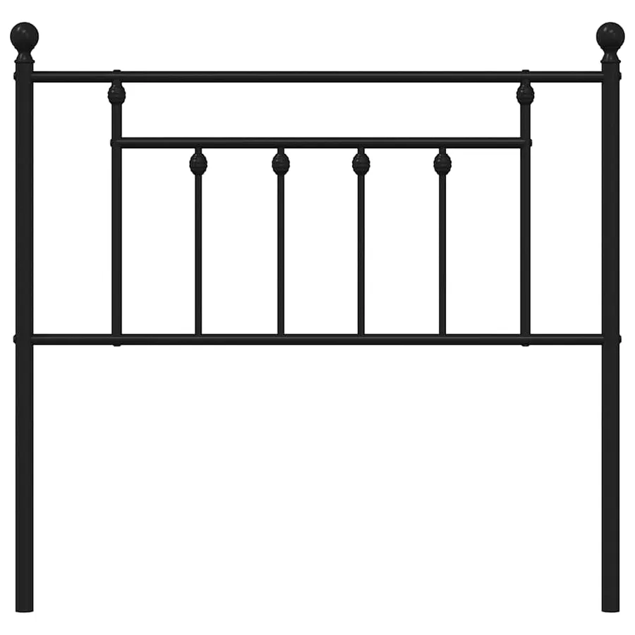 Tête de lit de remplacement métal noir 90 cm - 4