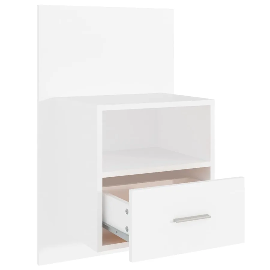 Tables de chevet murales 2 pcs Blanc - 7