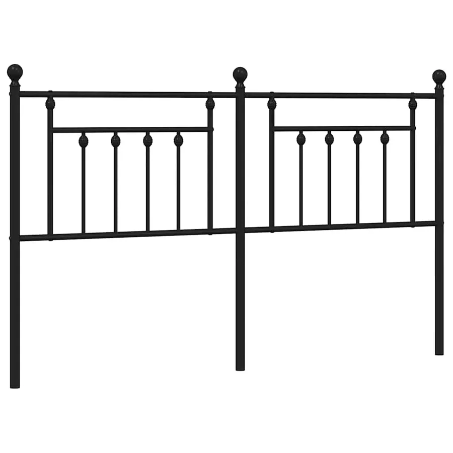 Tête de lit de remplacement métal noir 180 cm - 2