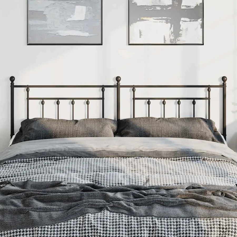Tête de lit de remplacement métal noir 180 cm - 3
