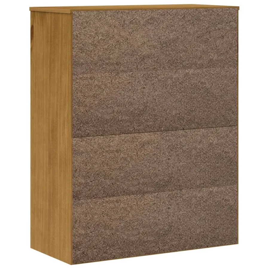 Dessus pour buffet haut avec porte vitrée FLAM bois massif pin - 7