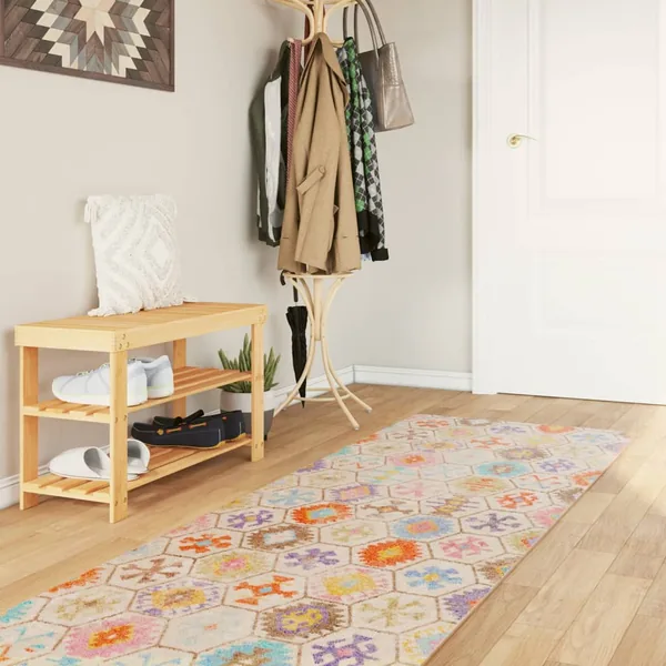 Tapis lavable multicolore 80x300 cm