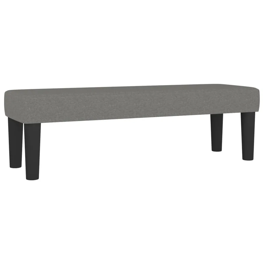 Sommier à lattes de lit avec matelas Gris foncé 160x200cm Tissu - 8