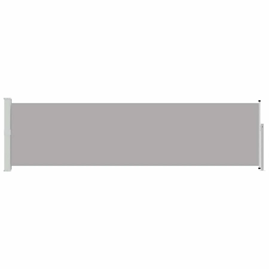 Auvent latéral rétractable de patio 140x500 cm Gris - 4
