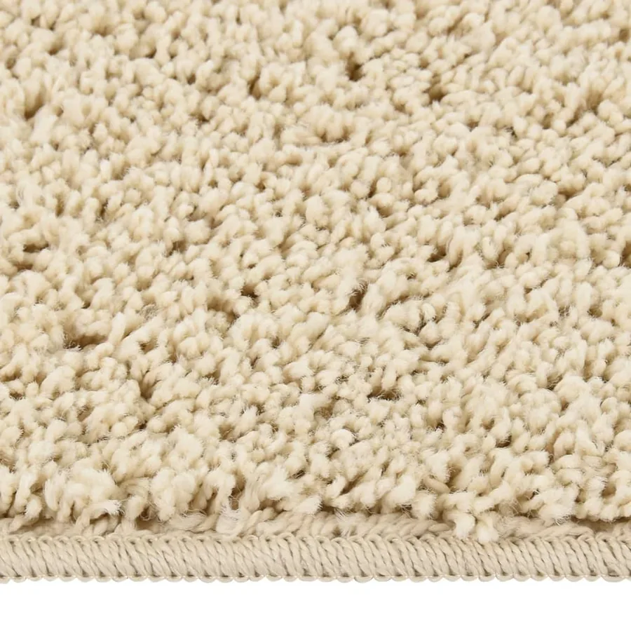 Tapis shaggy antidérapant Crème 140x200 cm - 2