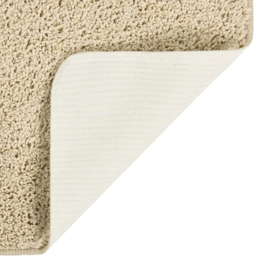 Tapis shaggy antidérapant Crème 140x200 cm - 3