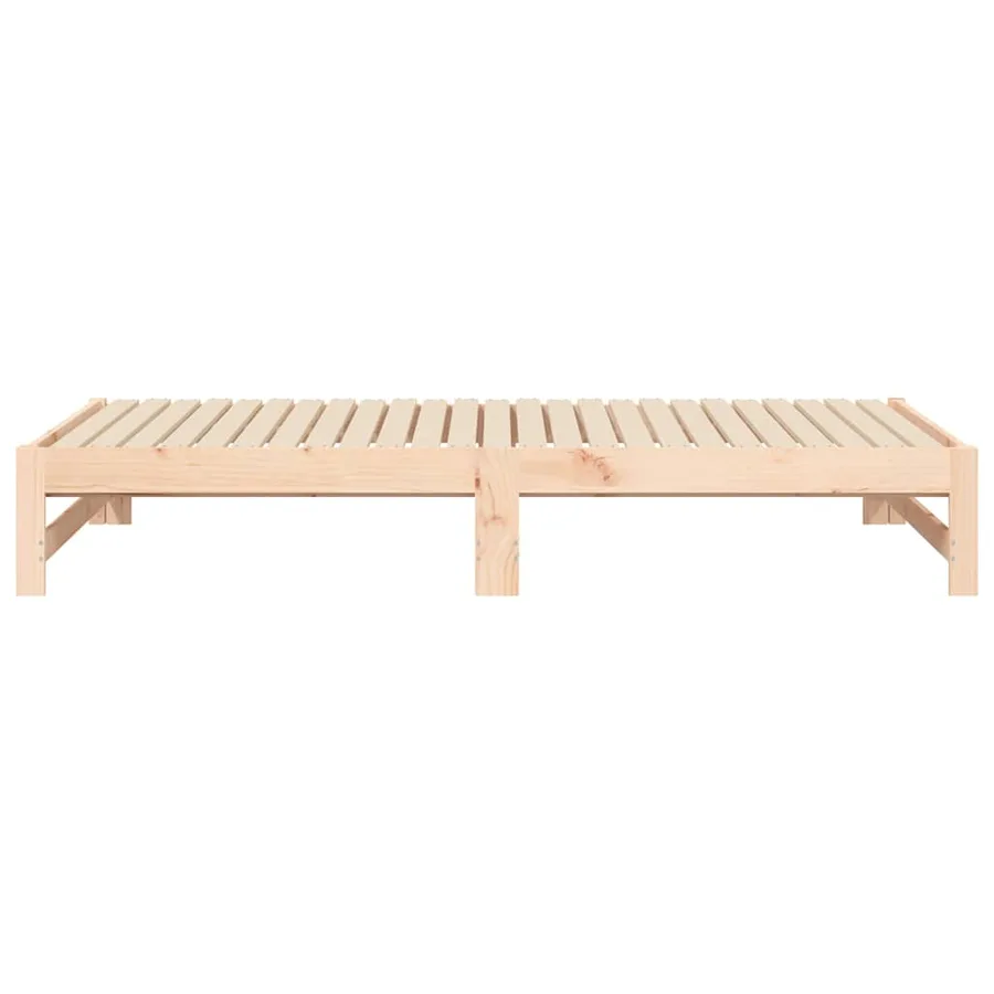 Lit coulissant 2x(75x190) cm Bois de pin massif - 9