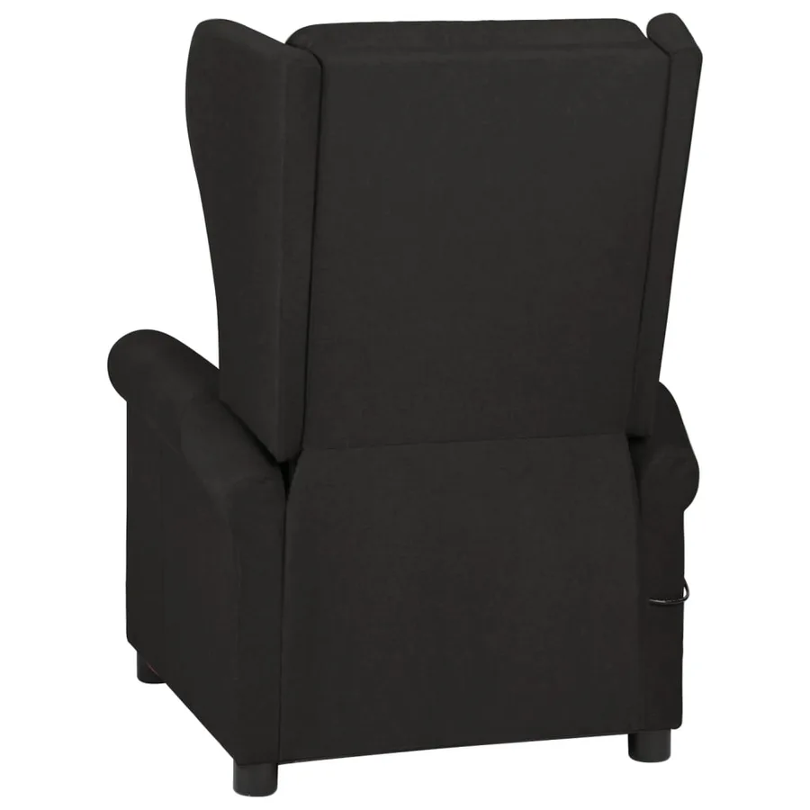 Fauteuil inclinable Noir Tissu - 4