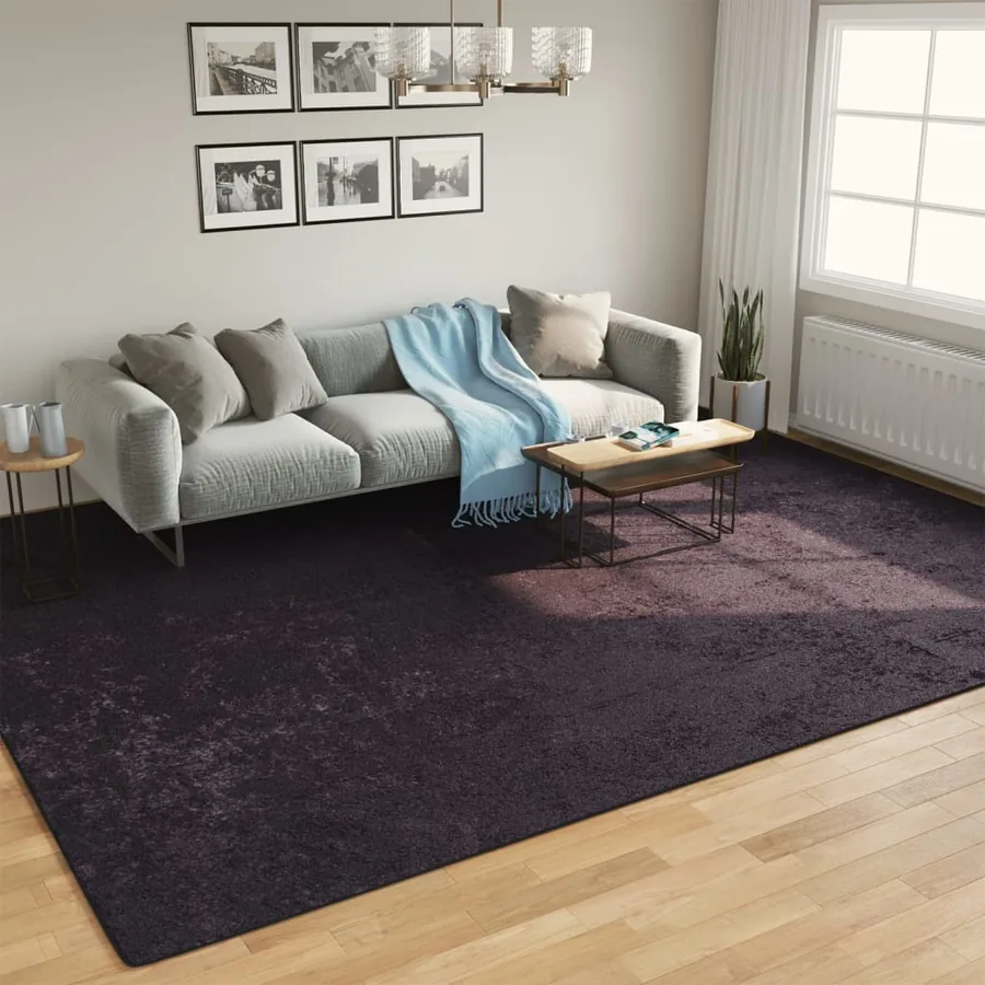 Tapis lavable anthracite 400x300 cm