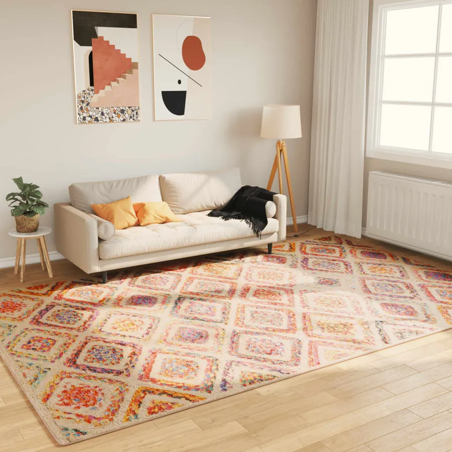 Tapis lavable multicolore 190x300 cm