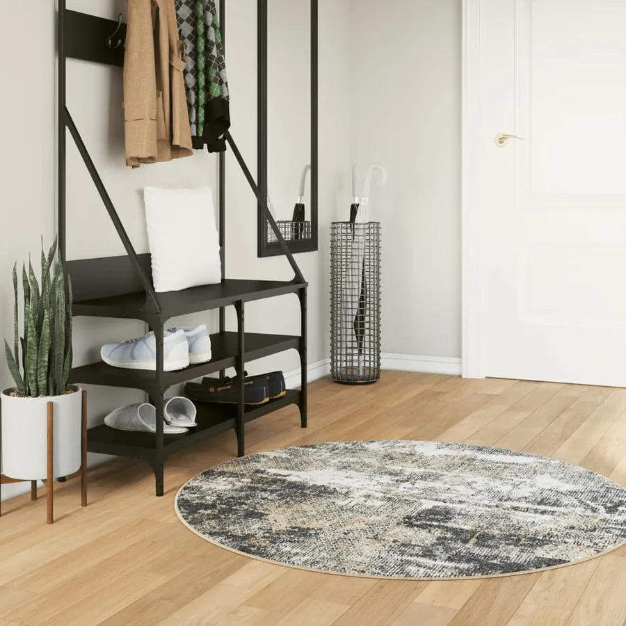 Tapis lavable multicolore Ø 120 cm
