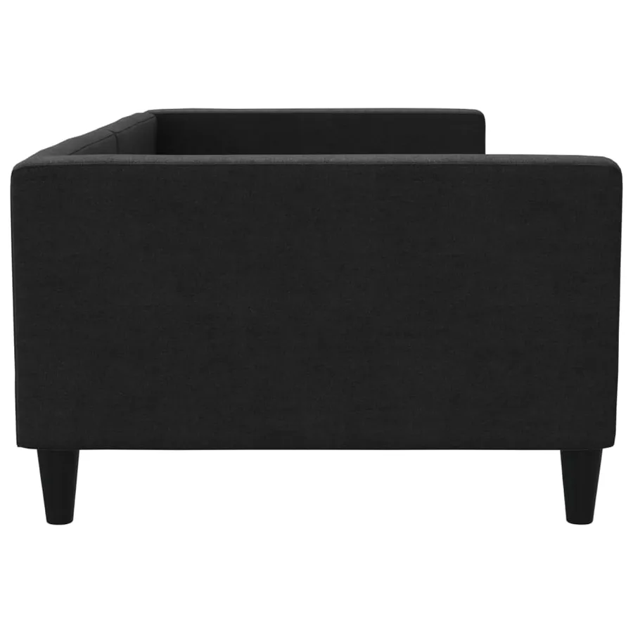 Lit de repos sans matelas noir 100x200 cm tissu - 4