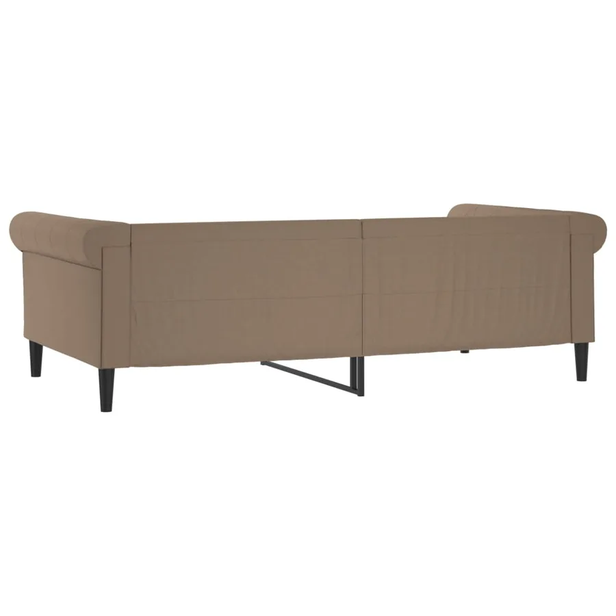 Lit de jour cappuccino 100x200 cm similicuir - 5