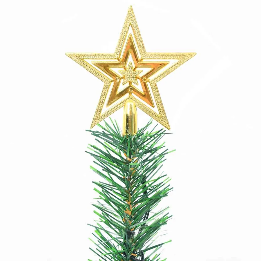 Arbre de Noël artificiel pré-éclairé avec boules vert 64 cm - 6