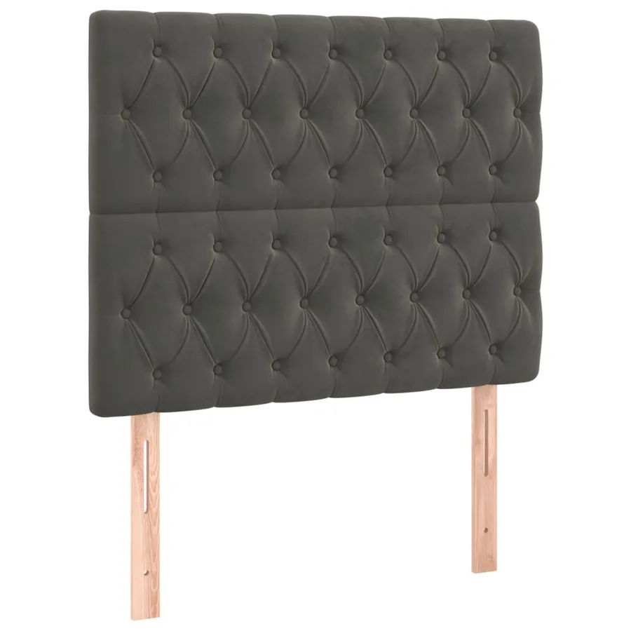 Sommier à lattes de lit avec matelas Gris foncé 100x200 cm - 6