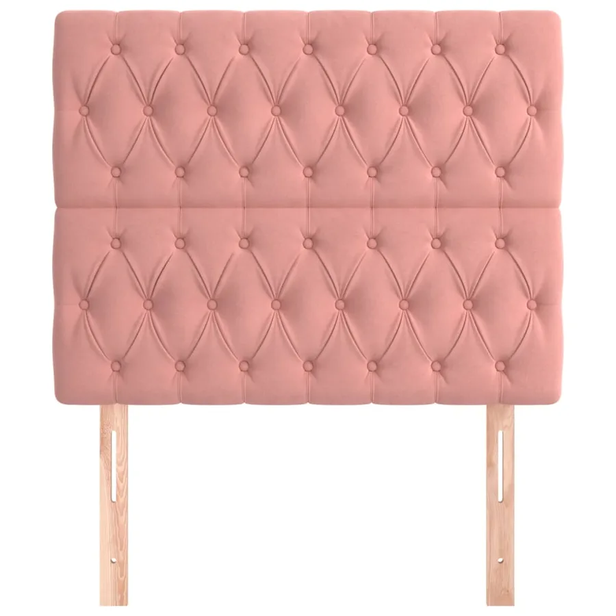 Tête de lit Rose 90x7x118/128 cm Velours - 3