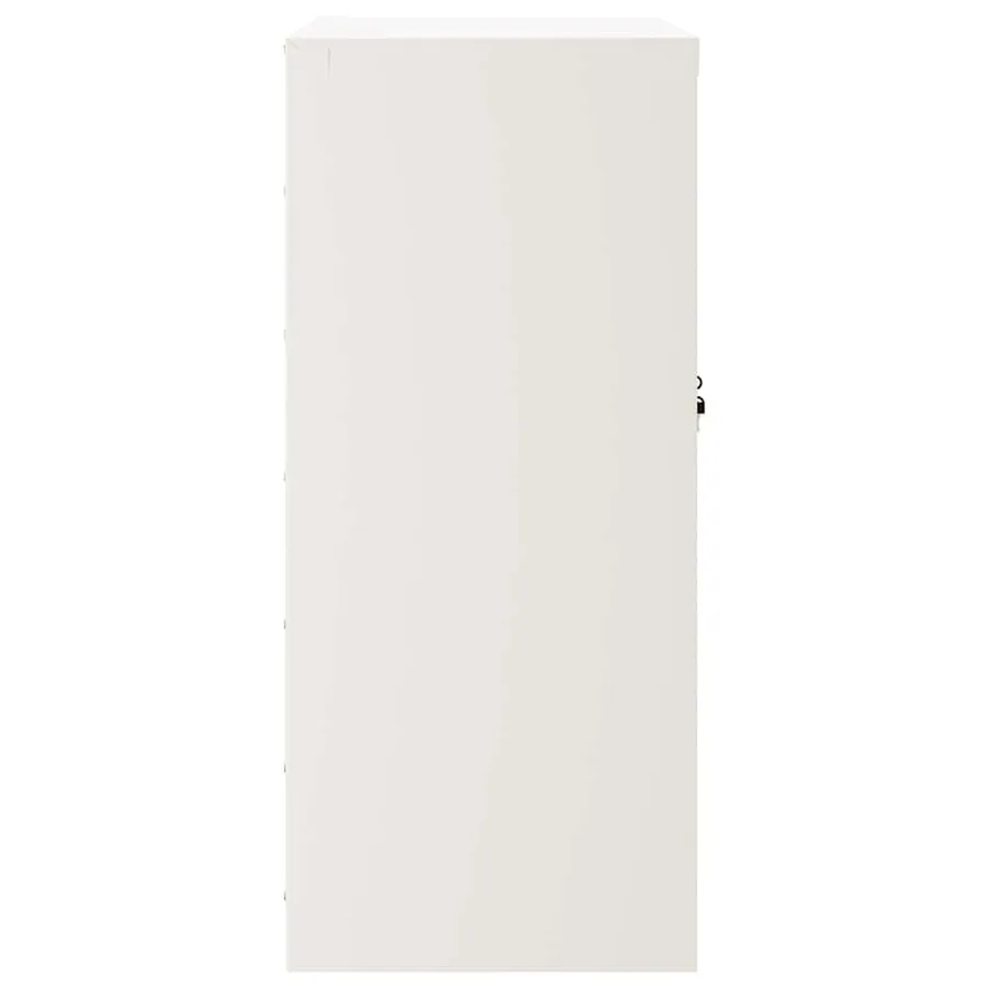 Classeur blanc 79x40x90 cm acier - 5