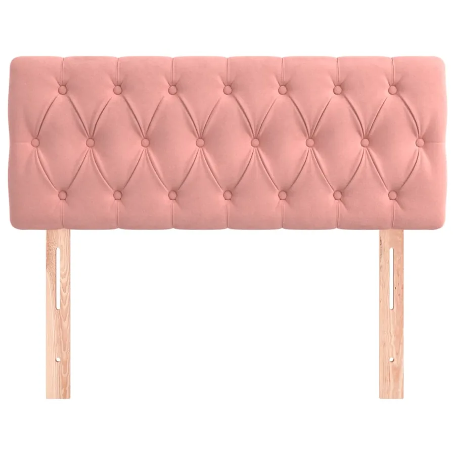 Tête de lit Rose 90x7x78/88 cm Velours - 3