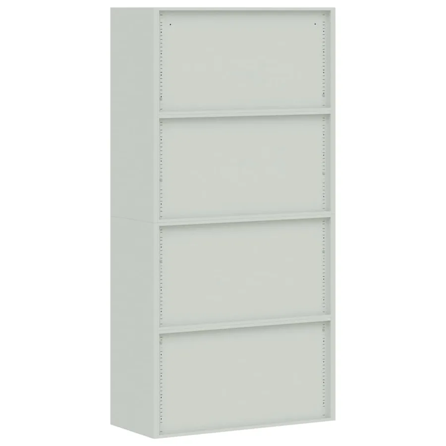 Classeur gris clair 90x40x220 cm acier - 10