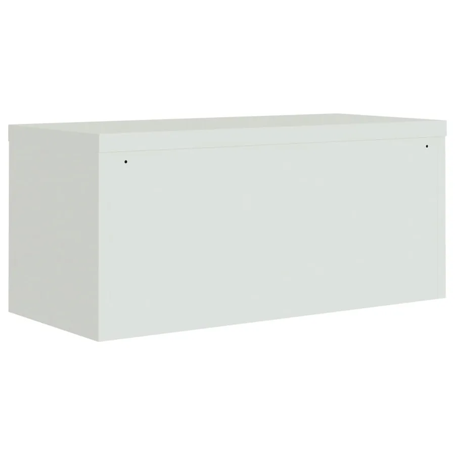 Classeur gris clair 90x40x220 cm acier - 6