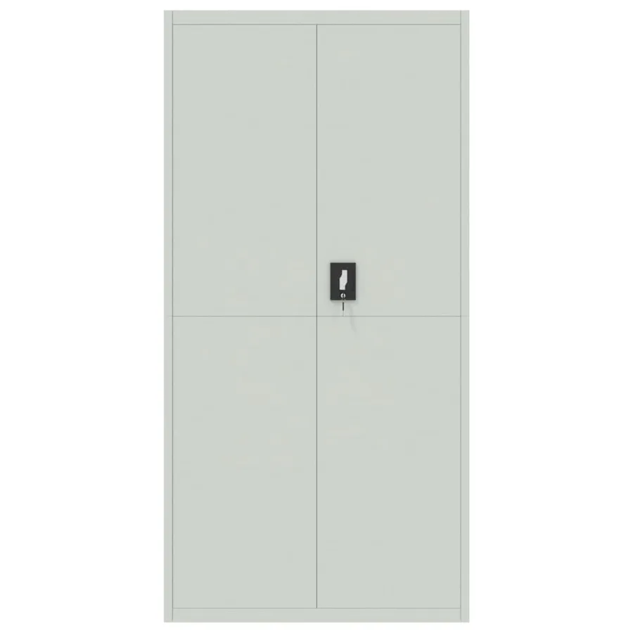 Classeur gris clair 90x40x220 cm acier - 8