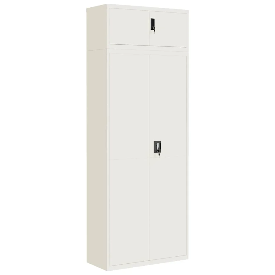 Classeur blanc 90x40x240 cm acier - 2
