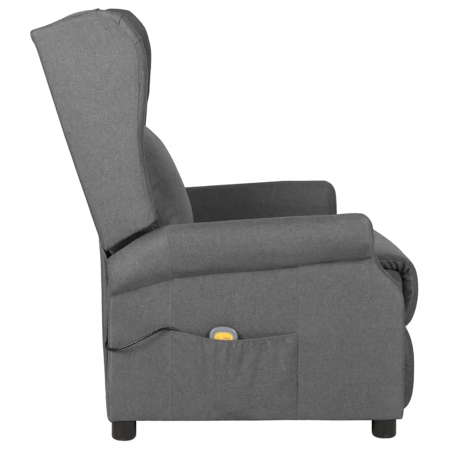 Fauteuil de massage Gris clair Tissu - 3