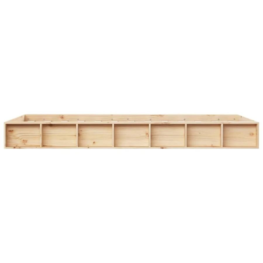 Cadre de lit sans matelas 90x190 cm bois massif - 5