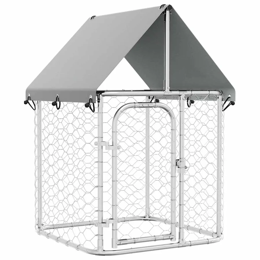 Chenil extérieur avec toit 100x100x150 cm - 2