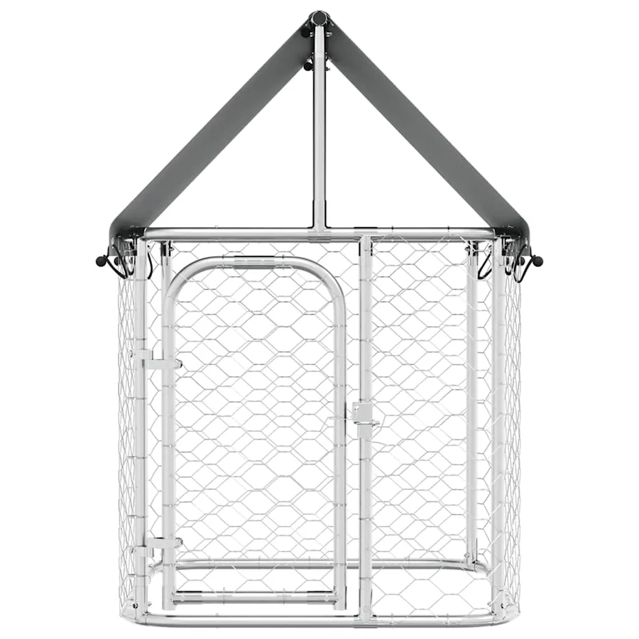 Chenil extérieur avec toit 100x100x150 cm - 5