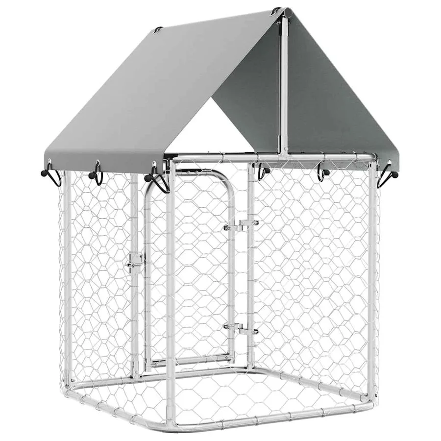 Chenil extérieur avec toit 100x100x150 cm - 7