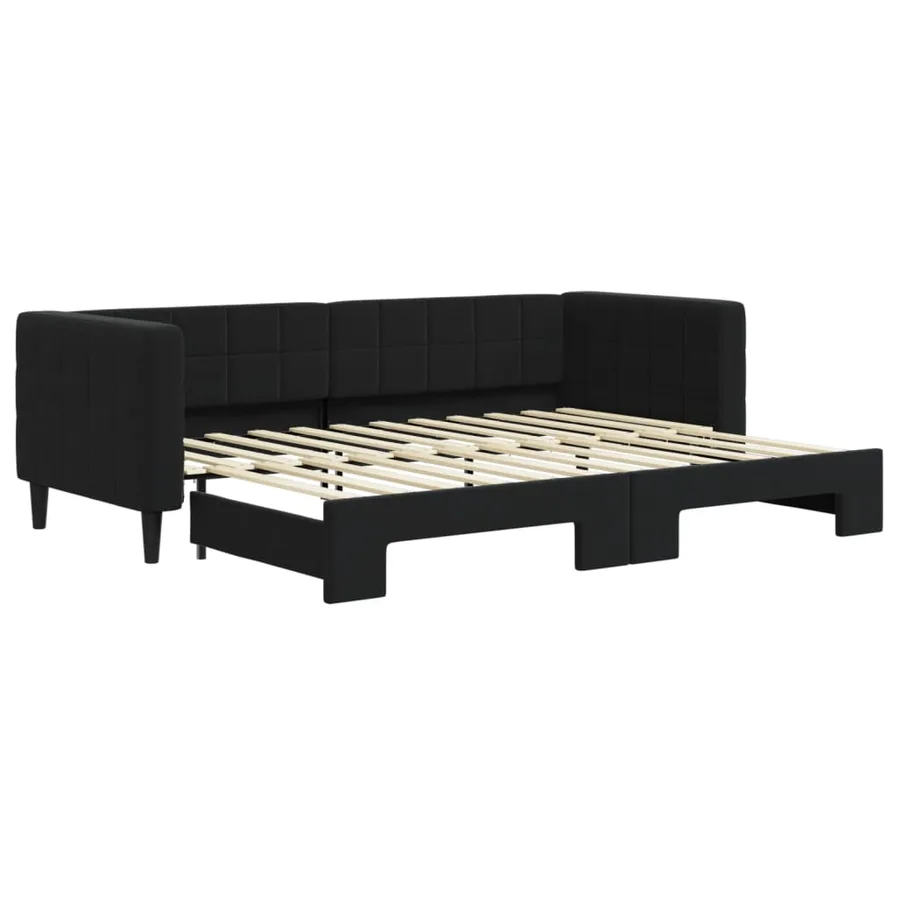 Lit de jour avec gigogne sans matelas 80x200 cm - 2