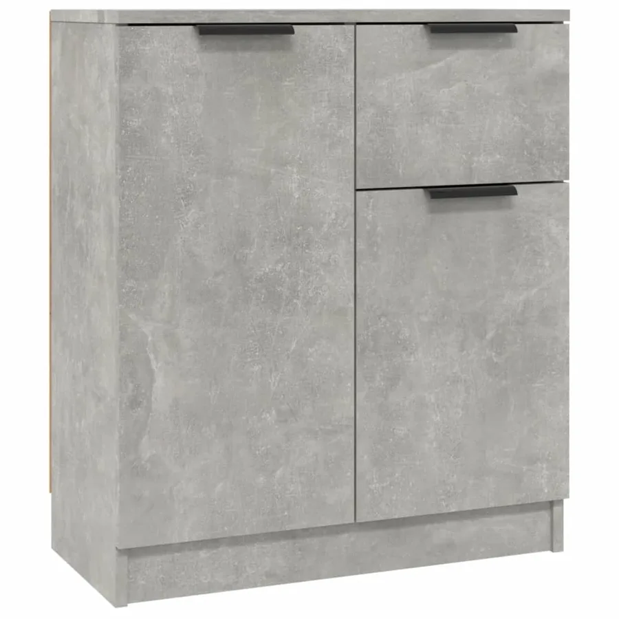 Buffet Gris béton 60x30x70 cm Bois d'ingénierie - 2