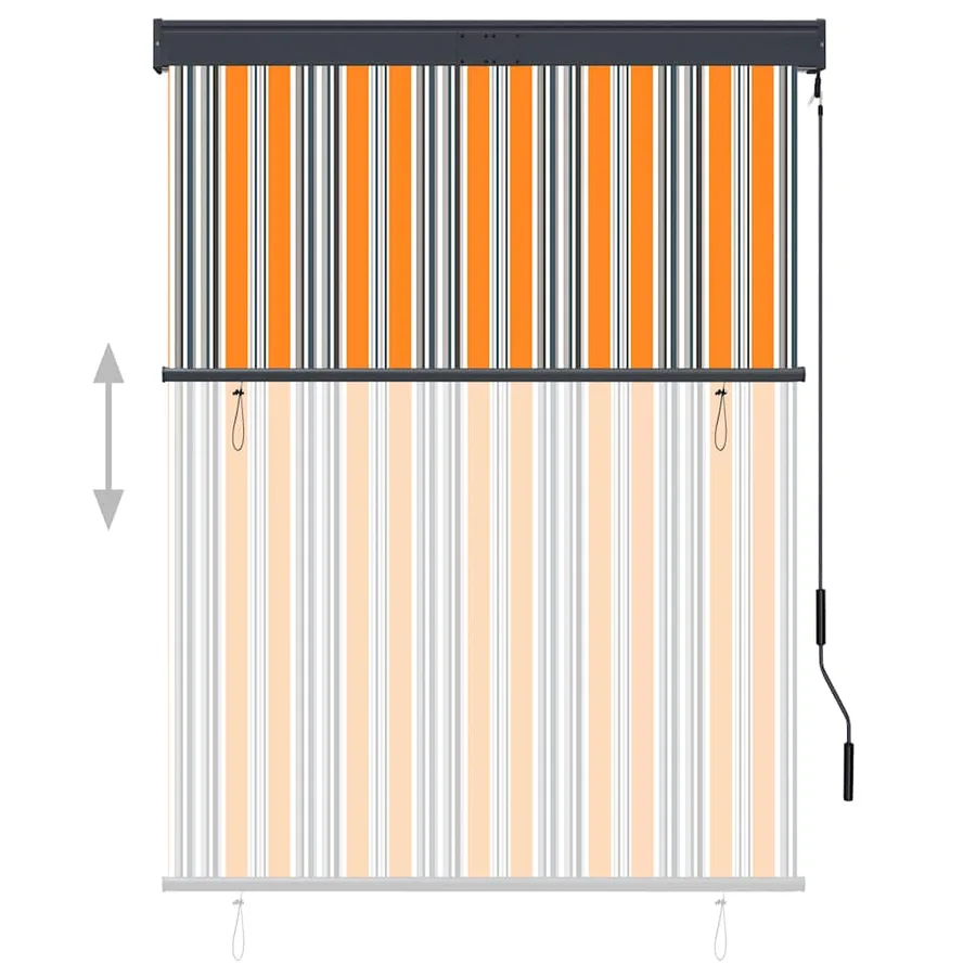Store roulant d'extérieur 120x250 cm Jaune et bleu - 3