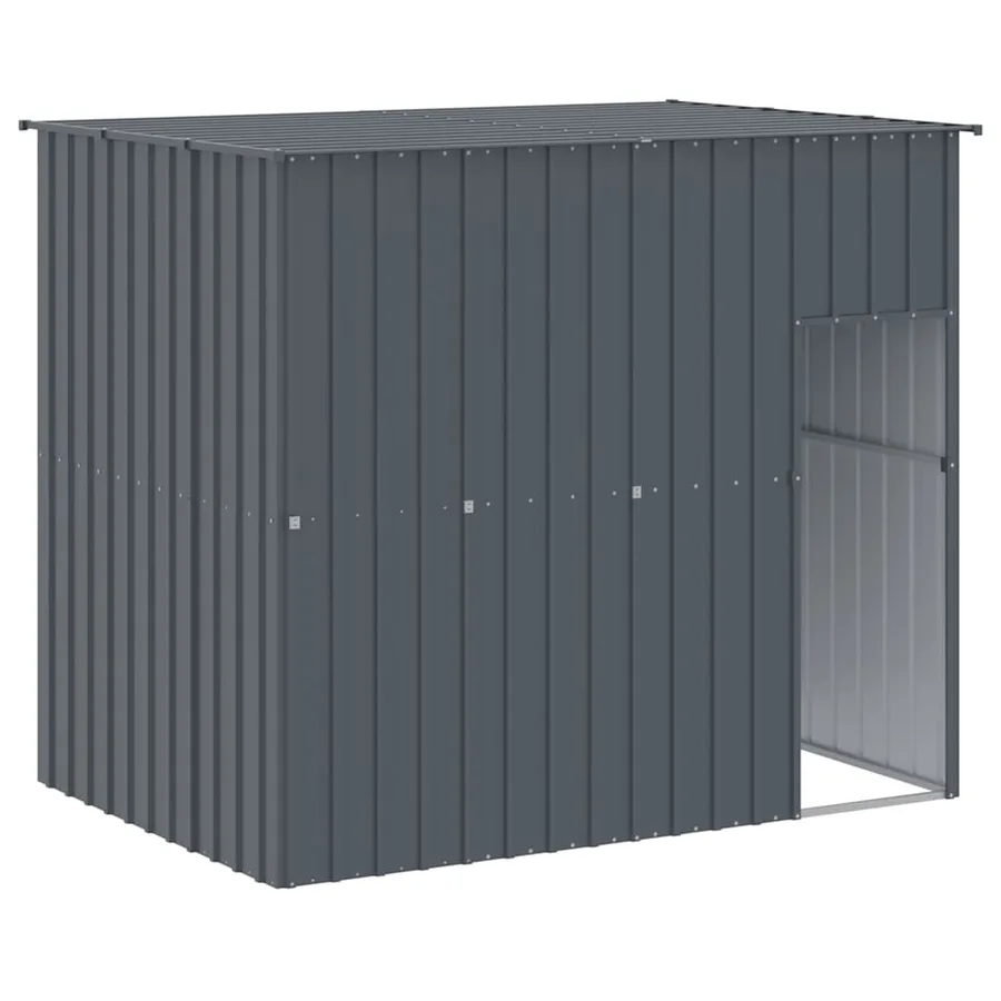 Niche pour chien avec toit anthracite acier galvanisé - 2