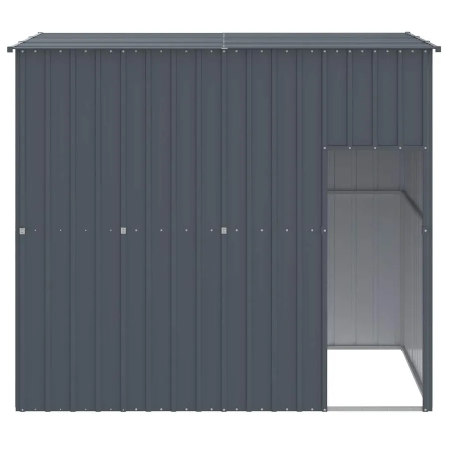 Niche pour chien avec toit anthracite acier galvanisé - 3