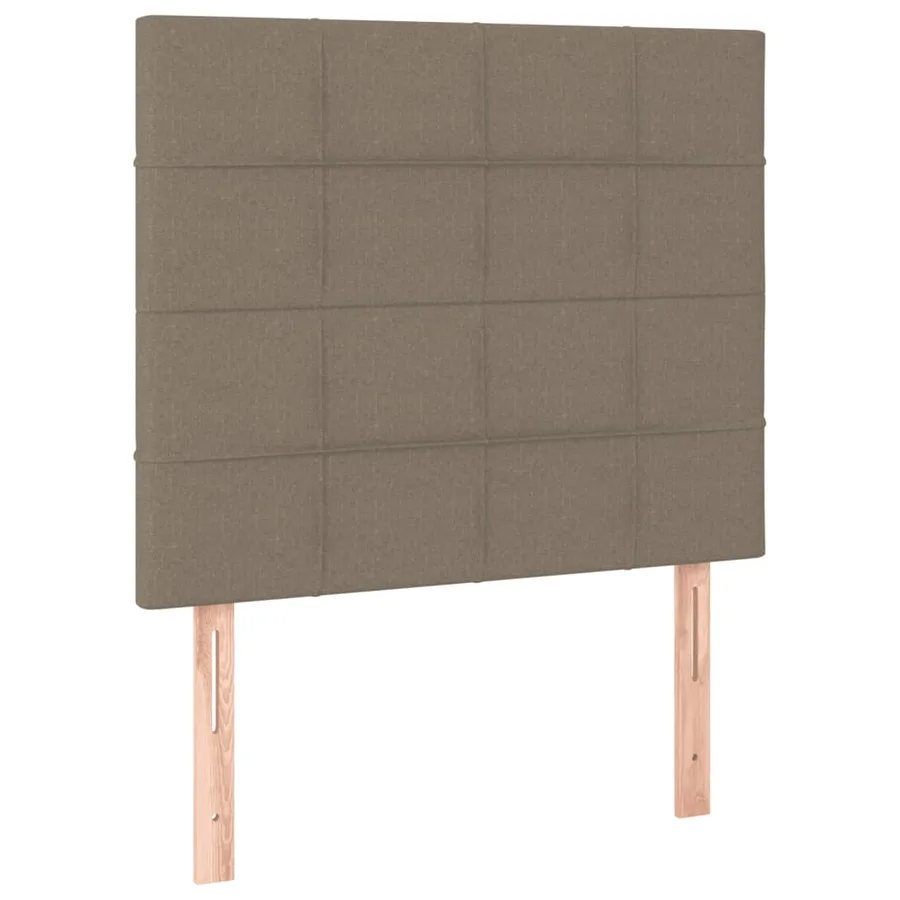 Sommier à lattes de lit avec matelas Taupe 80x200 cm Tissu - 5