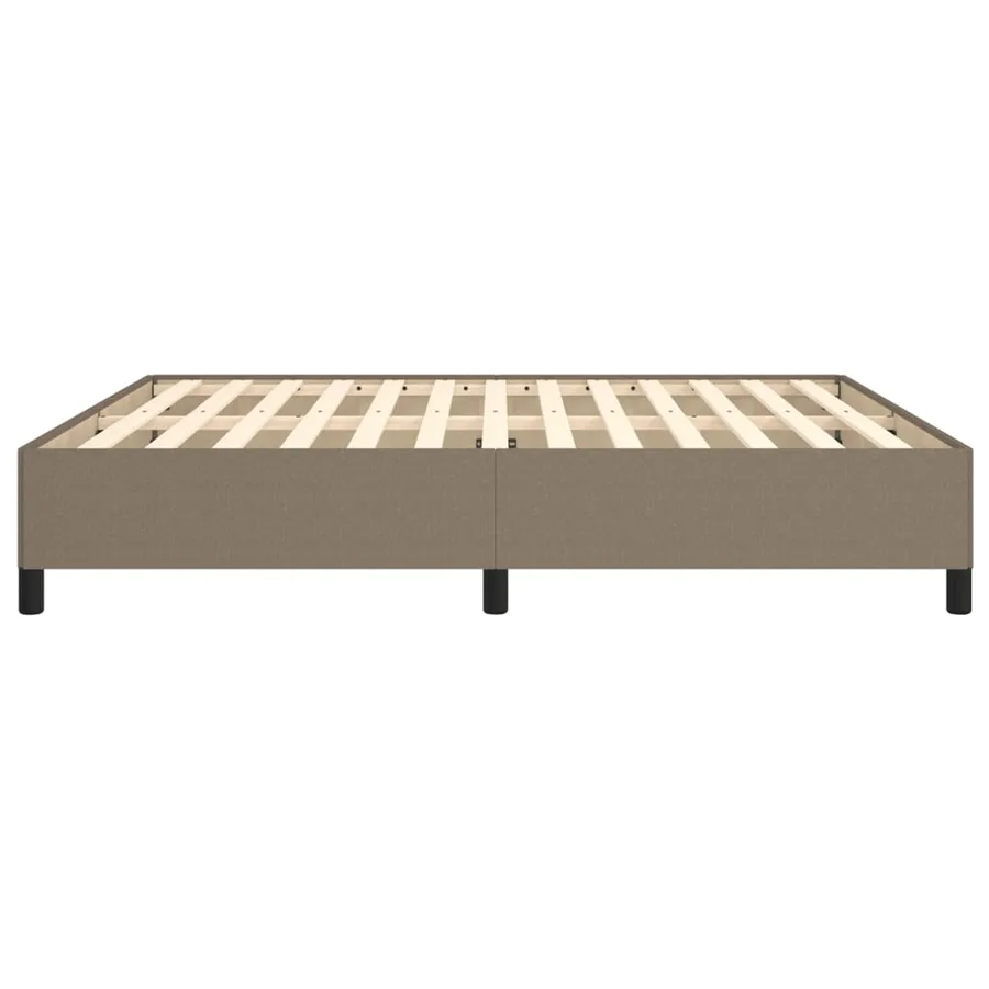 Cadre de lit sans matelas taupe 180x200 cm tissu - 6