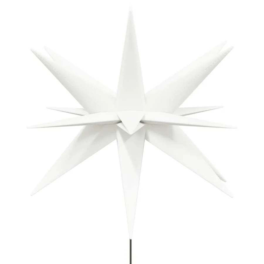 Lumière de Noël avec piquet LED pliable blanc 57 cm - 4
