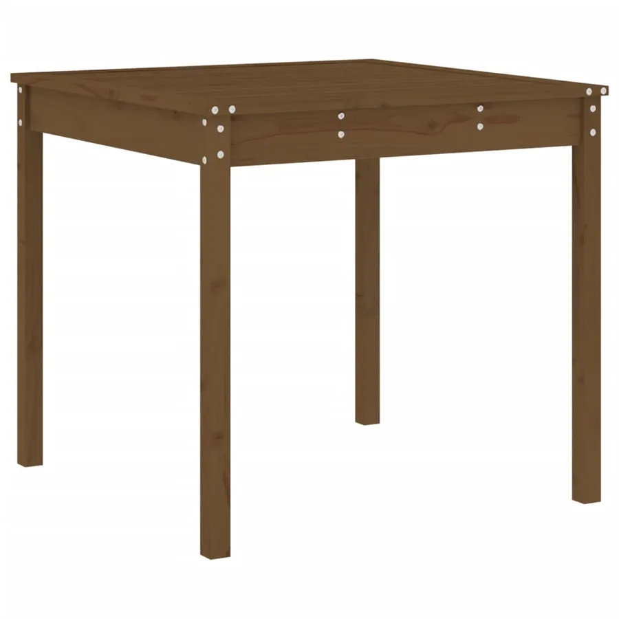 Ensemble de bistrot de jardin 3 pcs marron miel bois pin massif - 6
