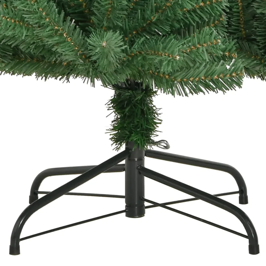 Sapin de Noël artificiel à charnières avec support vert 120 cm - 4