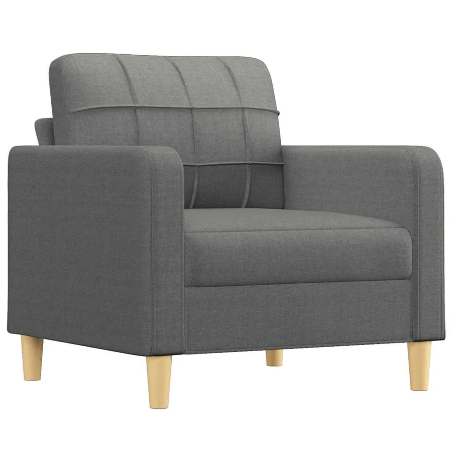 Fauteuil Gris foncé 60 cm Tissu - 2