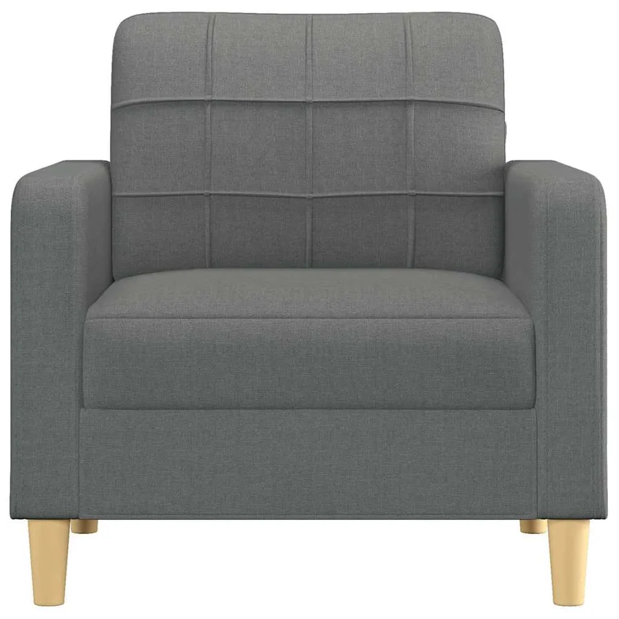 Fauteuil Gris foncé 60 cm Tissu - 3